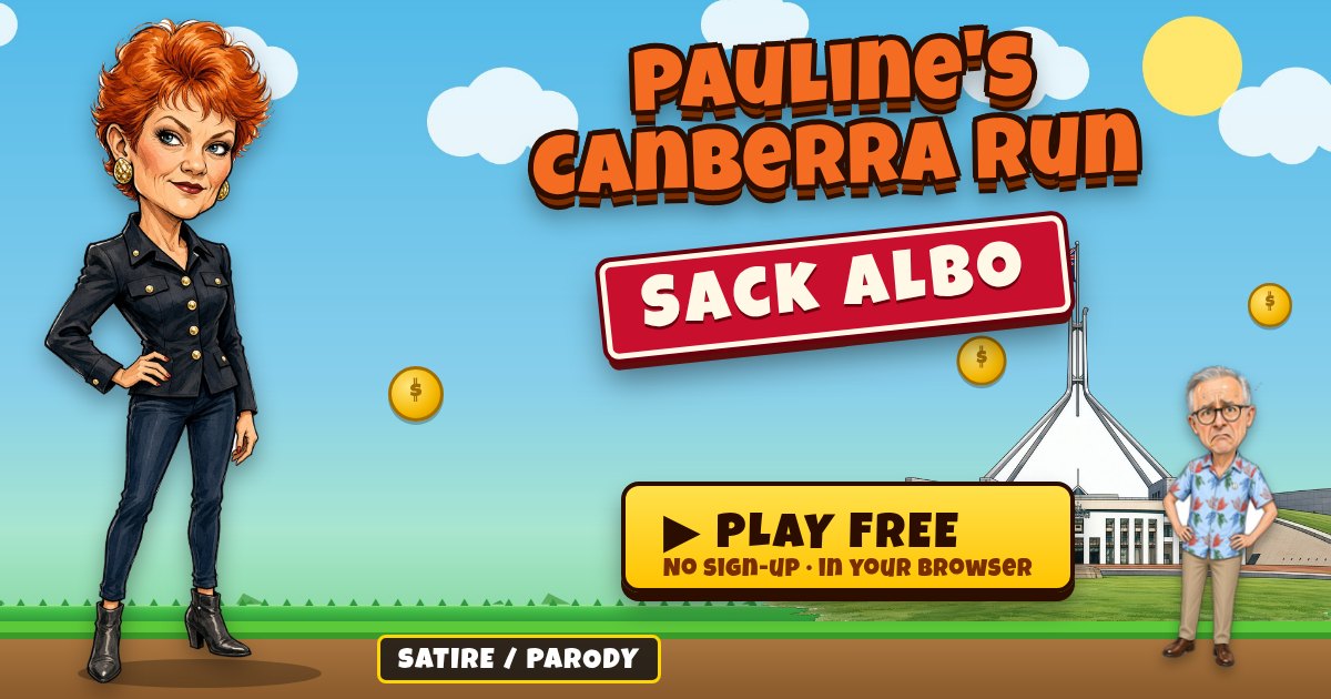 Pauline's Canberra Run: Sack Albo game screenshot